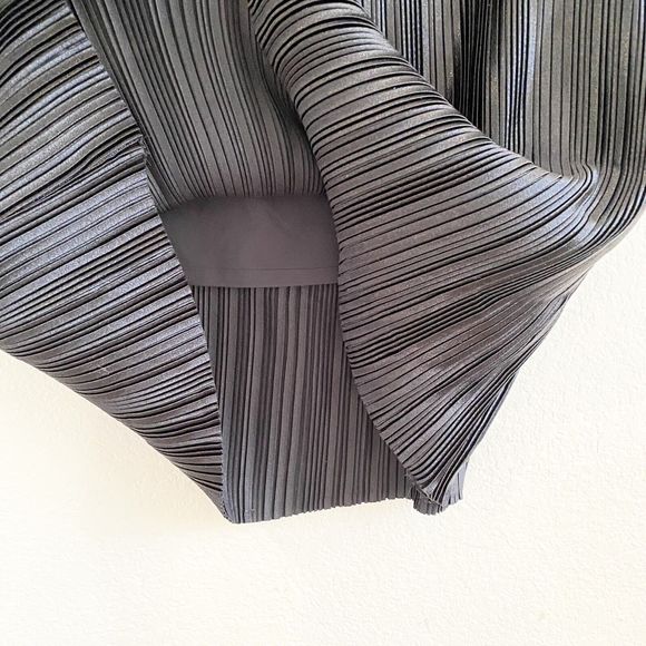 Dalia Ladies' Lined Elastic Straight Pleated Midi Skirt‎ Plus Size XXL Black EUC - Picture 10 of 10